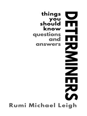 cover image of Determiners